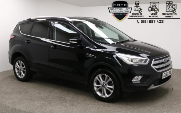 Used 2017 BLACK FORD KUGA Hatchback 1.5 TITANIUM TDCI 5d AUTO 119 BHP (reg. 2017-09-07) for sale in Manchester