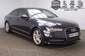 Used 2017 BLUE AUDI A6 Saloon 2.0 TDI ULTRA S LINE 4DR AUTO 188 BHP (reg. 2017-09-29) for sale in Stockport