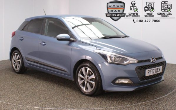 Used 2017 BLUE HYUNDAI I20 Hatchback 1.4 CRDI PREMIUM NAV 5DR 89 BHP (reg. 2017-06-30) for sale in Stockport