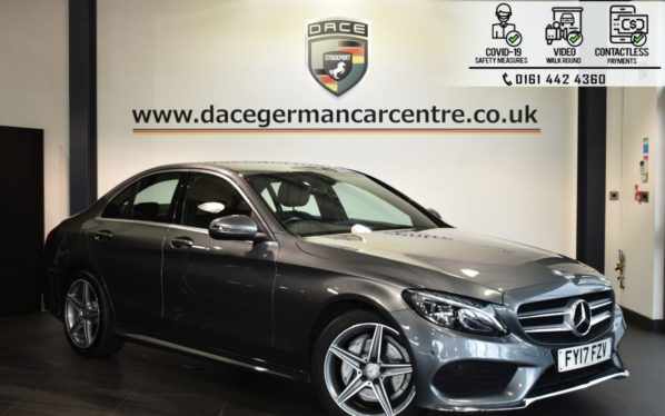 Used 2017 GREY MERCEDES-BENZ C-CLASS Saloon 2.1 C 220 D AMG LINE 4DR AUTO 170 BHP (reg. 2017-03-17) for sale in Bolton