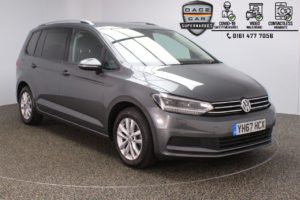 Used 2017 GREY VOLKSWAGEN TOURAN MPV 1.6 SE TDI BLUEMOTION TECHNOLOGY DSG 5DR AUTO 114 BHP (reg. 2017-10-31) for sale in Stockport