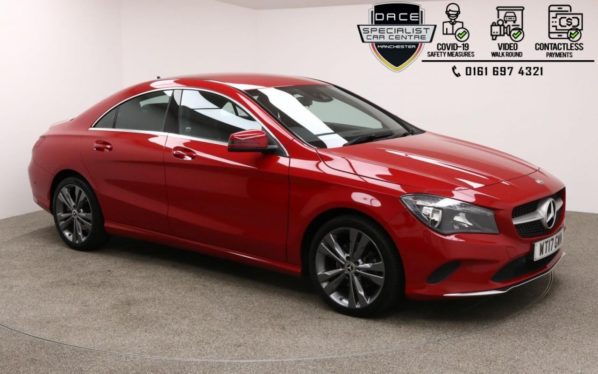 Used 2017 RED MERCEDES-BENZ CLA Coupe 2.1 CLA 200 D SPORT 4d AUTO 134 BHP (reg. 2017-08-09) for sale in Manchester