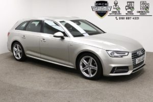 Used 2017 SILVER AUDI A4 AVANT Estate 2.0 TDI S LINE AVANT 5d 148 BHP (reg. 2017-01-20) for sale in Manchester