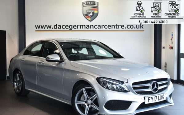 Used 2017 SILVER MERCEDES-BENZ C-CLASS Saloon 2.1 C 220 D AMG LINE 4DR AUTO 170 BHP (reg. 2017-03-31) for sale in Bolton