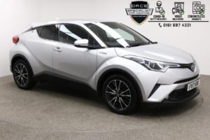 Used 2017 SILVER TOYOTA CHR Hatchback 1.8 EXCEL 5d AUTO 122 BHP (reg. 2017-07-10) for sale in Manchester