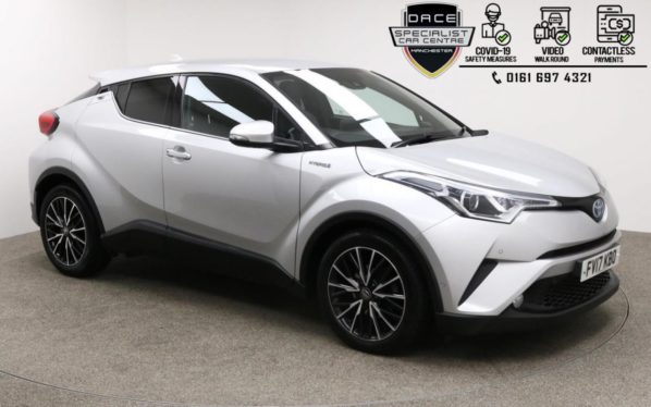 Used 2017 SILVER TOYOTA CHR Hatchback 1.8 EXCEL 5d AUTO 122 BHP (reg. 2017-07-10) for sale in Manchester