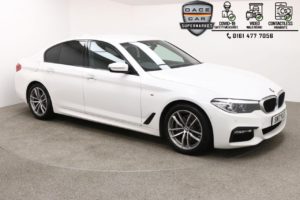 Used 2017 WHITE BMW 5 SERIES Saloon 2.0 520D M SPORT 4d AUTO 188 BHP (reg. 2017-07-14) for sale in Manchester