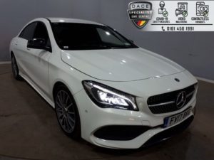 Used 2017 WHITE MERCEDES-BENZ CLA Coupe 2.1 CLA 200 D AMG LINE 4d 134 BHP (reg. 2017-06-16) for sale in Hazel Grove