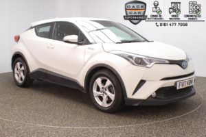 Used 2017 WHITE TOYOTA CHR Hatchback 1.8 ICON 5DR 1 OWNER AUTO 122 BHP (reg. 2017-06-28) for sale in Stockport