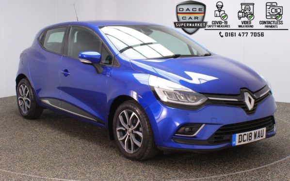 Used 2018 BLUE RENAULT CLIO Hatchback 0.9 URBAN NAV TCE 5DR 89 BHP (reg. 2018-07-31) for sale in Stockport