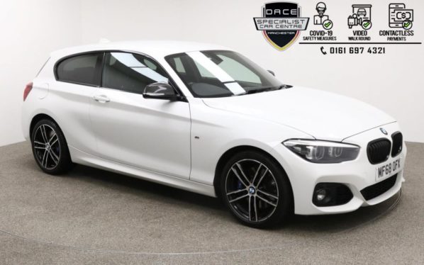 Used 2018 WHITE BMW 1 SERIES Hatchback 1.5 118I M SPORT SHADOW EDITION 3d 134 BHP (reg. 2018-09-10) for sale in Manchester