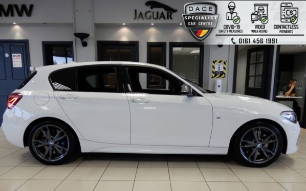 Used 2018 WHITE BMW 1 SERIES Hatchback 3.0 M140I SHADOW EDITION 5d AUTO 335 BHP (reg. 2018-03-19) for sale in Hazel Grove