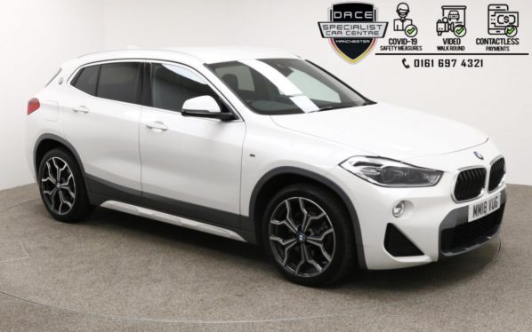 Used 2018 WHITE BMW X2 Hatchback 2.0 XDRIVE20D M SPORT X 5d AUTO 188 BHP (reg. 2018-06-29) for sale in Manchester