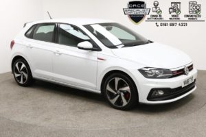 Used 2018 WHITE VOLKSWAGEN POLO Hatchback 2.0 GTI TSI DSG 5d AUTO 198 BHP (reg. 2018-07-14) for sale in Manchester