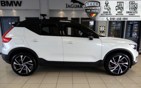 Used 2018 WHITE VOLVO XC40 Estate 2.0 T5 FIRST EDITION AWD 5d AUTO 245 BHP (reg. 2018-11-06) for sale in Hazel Grove