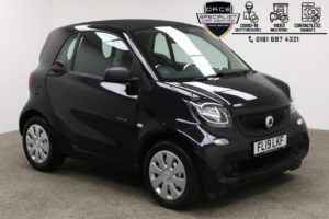 Used 2019 BLACK SMART FORTWO Coupe 1.0 PURE 2d 71 BHP (reg. 2019-03-01) for sale in Manchester