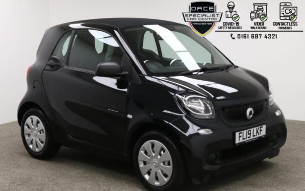 Used 2019 BLACK SMART FORTWO Coupe 1.0 PURE 2d 71 BHP (reg. 2019-03-01) for sale in Manchester