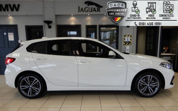 Used 2020 WHITE BMW 1 SERIES Hatchback 1.5 116D SPORT 5d 115 BHP (reg. 2020-01-13) for sale in Hazel Grove