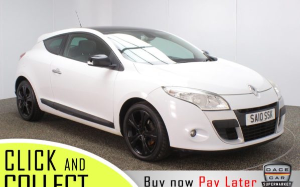 Used 2010 WHITE RENAULT MEGANE Coupe 1.5 DYNAMIQUE DCI 3DR LOW MILEAGE 106 BHP (reg. 2010-03-31) for sale in Stockport