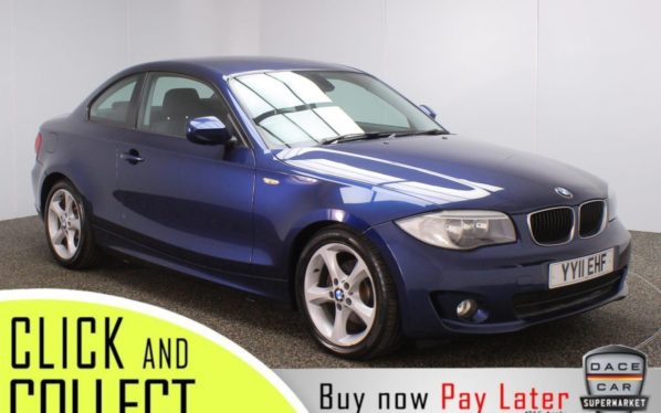Used 2011 BLUE BMW 1 SERIES Coupe 2.0 118D SE 2DR AUTO 141 BHP (reg. 2011-04-22) for sale in Stockport