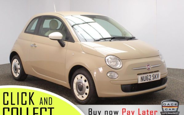 Used 2012 BEIGE FIAT 500 Hatchback 0.9 COLOUR THERAPY 3DR 85 BHP (reg. 2012-11-30) for sale in Stockport