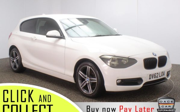 Used 2012 WHITE BMW 1 SERIES Hatchback 1.6 116I SPORT 3DR 135 BH+ FULL SERVICE HSITORY (reg. 2012-10-15) for sale in Stockport