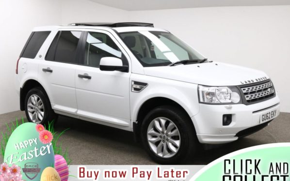 Used 2012 WHITE LAND ROVER FREELANDER Estate 2.2 SD4 HSE 5d AUTO 190 BHP (reg. 2012-09-08) for sale in Manchester