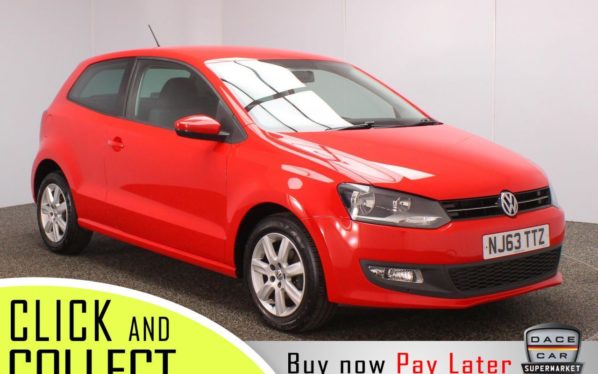 Used 2013 RED VOLKSWAGEN POLO Hatchback 1.2 MATCH EDITION 3DR 59 BHP (reg. 2013-09-19) for sale in Stockport
