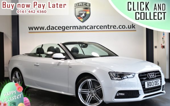 Used 2013 WHITE AUDI A5 Convertible 3.0 TDI QUATTRO S LINE SPECIAL EDITION 2DR 242 BHP (reg. 2013-06-24) for sale in Bolton