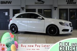 Used 2013 WHITE MERCEDES-BENZ A-CLASS Hatchback 1.5 A180 CDI BLUEEFFICIENCY AMG SPORT 5d 109 BHP (reg. 2013-11-01) for sale in Hazel Grove