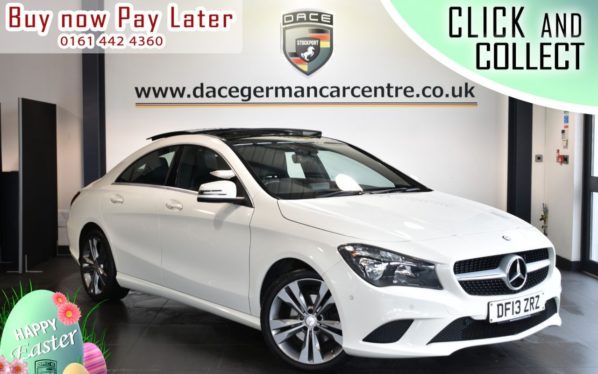 Used 2013 WHITE MERCEDES-BENZ CLA Coupe 1.6 CLA180 SPORT 4DR 122 BHP (reg. 2013-08-06) for sale in Bolton