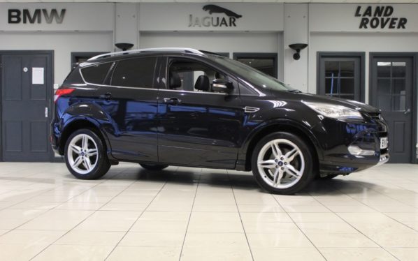 Used 2014 BLACK FORD KUGA Hatchback 1.6 TITANIUM X 5d 177 BHP (reg. 2014-03-01) for sale in Hazel Grove