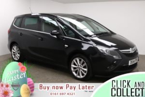 Used 2014 BLACK VAUXHALL ZAFIRA TOURER MPV 2.0 ELITE CDTI 5d 162 BHP (reg. 2014-04-28) for sale in Manchester