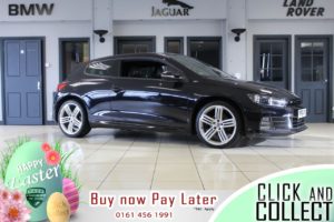 Used 2014 BLACK VOLKSWAGEN SCIROCCO Coupe 2.0 R LINE TDI BLUEMOTION TECHNOLOGY DSG 2d 148 BHP (reg. 2014-11-25) for sale in Hazel Grove