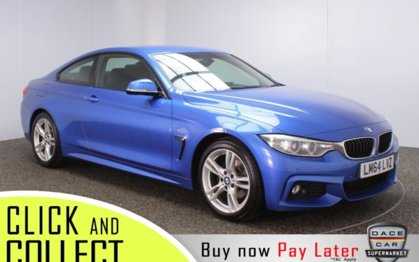 Used 2014 BLUE BMW 4 SERIES Coupe 2.0 420D M SPORT 2DR AUTO 181 BHP (reg. 2014-11-04) for sale in Stockport