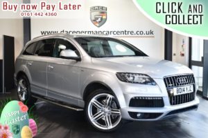 Used 2014 SILVER AUDI Q7 Estate 3.0 TDI QUATTRO S LINE PLUS S/S 5DR 204 BHP (reg. 2014-05-22) for sale in Bolton