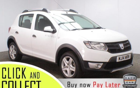 Used 2014 WHITE DACIA SANDERO STEPWAY Hatchback 0.9 AMBIANCE TCE 5DR 1 OWNER 90 BHP (reg. 2014-04-28) for sale in Stockport