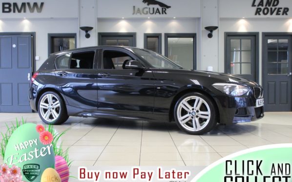 Used 2015 BLACK BMW 1 SERIES Hatchback 2.0 125D M SPORT 5d 215 BHP (reg. 2015-03-27) for sale in Hazel Grove