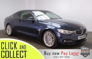 Used 2015 BLUE BMW 4 SERIES Coupe 2.0 418D LUXURY 2DR AUTO 148 BHP (reg. 2015-12-30) for sale in Stockport