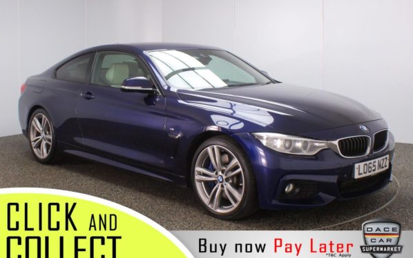 Used 2015 BLUE BMW 4 SERIES Coupe 3.0 430D M SPORT 2DR AUTO 255 BHP (reg. 2015-11-30) for sale in Stockport