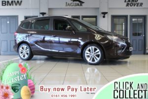 Used 2015 BRONZE VAUXHALL ZAFIRA TOURER MPV 1.4 SRI 5d AUTO 138 BHP (reg. 2015-12-22) for sale in Hazel Grove