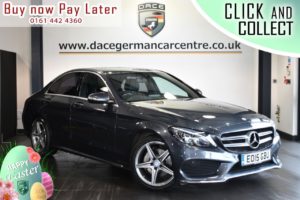 Used 2015 GREY MERCEDES-BENZ C-CLASS Saloon 2.1 C220 BLUETEC AMG LINE 4d AUTO 170 BHP (reg. 2015-03-10) for sale in Bolton