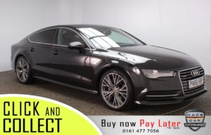 Used 2016 BLACK AUDI A7 Hatchback 3.0 SPORTBACK TDI QUATTRO S LINE  5DR AUTO 215 BHP (reg. 2016-12-01) for sale in Stockport