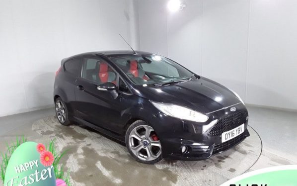 Used 2016 BLACK FORD FIESTA Hatchback 1.6 ST-3 3d 180 BHP (reg. 2016-03-31) for sale in Hazel Grove