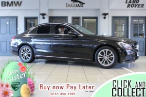Used 2016 BLACK MERCEDES-BENZ C-CLASS Saloon 2.1 C220 D SPORT 4d 170 BHP (reg. 2016-09-30) for sale in Hazel Grove
