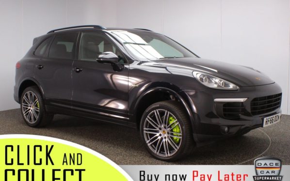 Used 2016 BLACK PORSCHE CAYENNE 4x4 3.0 S E-HYBRID PLATINUM EDITION TIPTRONIC S 5DR 1 OWNER AUTO 329 BHP (reg. 2016-12-17) for sale in Stockport