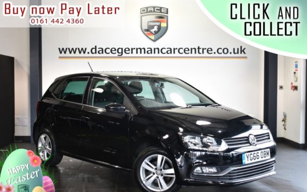 Used 2016 BLACK VOLKSWAGEN POLO Hatchback 1.2 MATCH TSI 5DR 89 BHP (reg. 2016-10-03) for sale in Bolton