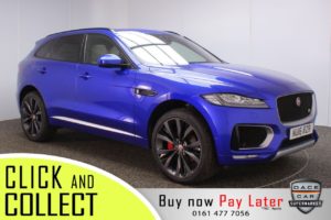 Used 2016 BLUE JAGUAR F-PACE 4x4 3.0 V6 FIRST EDITION AWD 5DR AUTO 1 OWNER 296 BHP (reg. 2016-04-22) for sale in Stockport