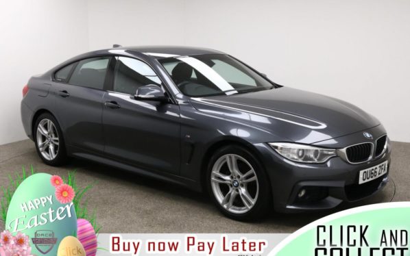 Used 2016 GREY BMW 4 SERIES GRAN COUPE Coupe 2.0 420D M SPORT GRAN COUPE 4d 188 BHP (reg. 2016-09-05) for sale in Manchester