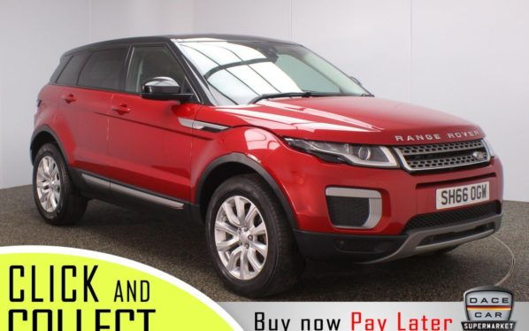 Used 2016 RED LAND ROVER RANGE ROVER EVOQUE 4x4 2.0 TD4 SE 5DR AUTO 1 OWNER 177 BHP (reg. 2016-11-10) for sale in Stockport